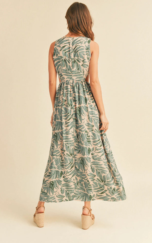 Tropical Leaf Dress